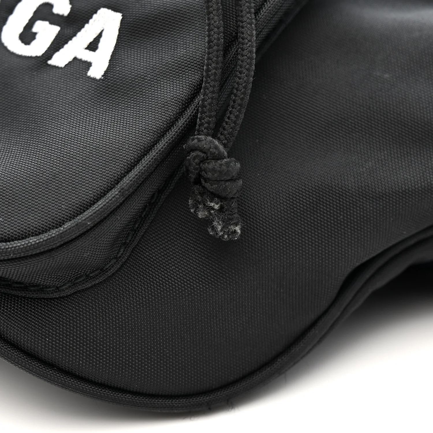 Recycled Sport Nylon Logo Embroidered Wheel Beltpack Black - Top Club