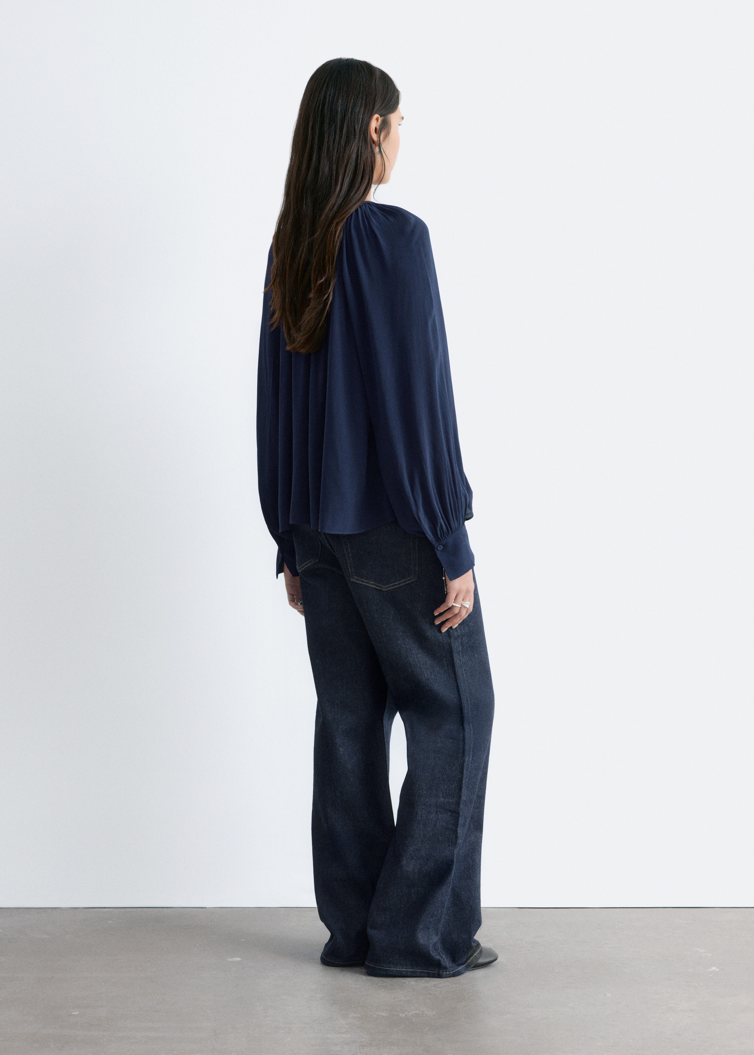 & Other Stories BALLOON-SLEEVE BLOUSE