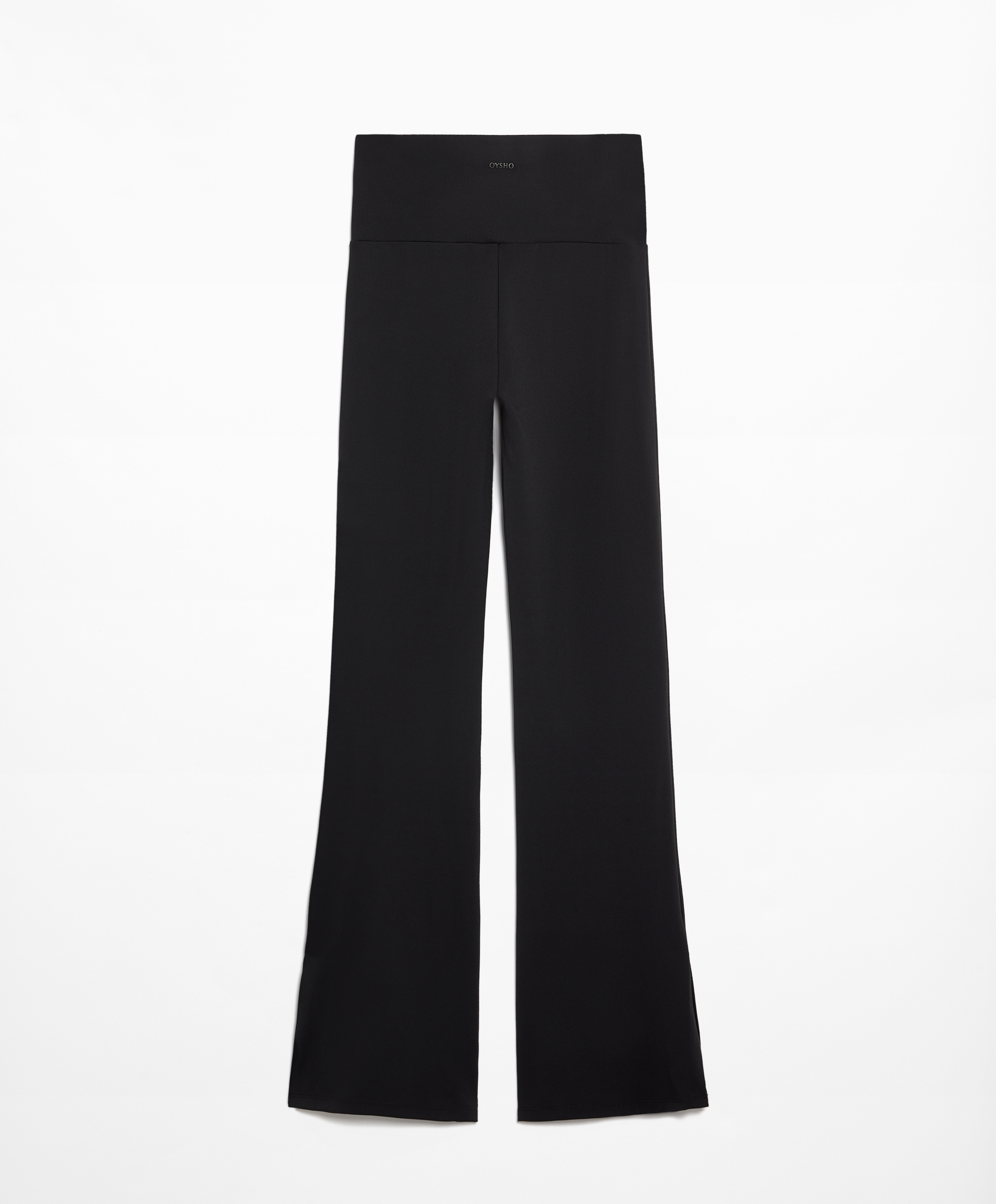 OYSHO Comfortlux slit flare trousers