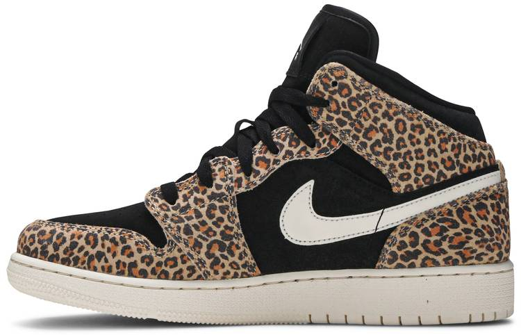 Air Jordan 1 Mid SE GS  Leopard  BQ6931-021 - Sneaker Replica Workshop