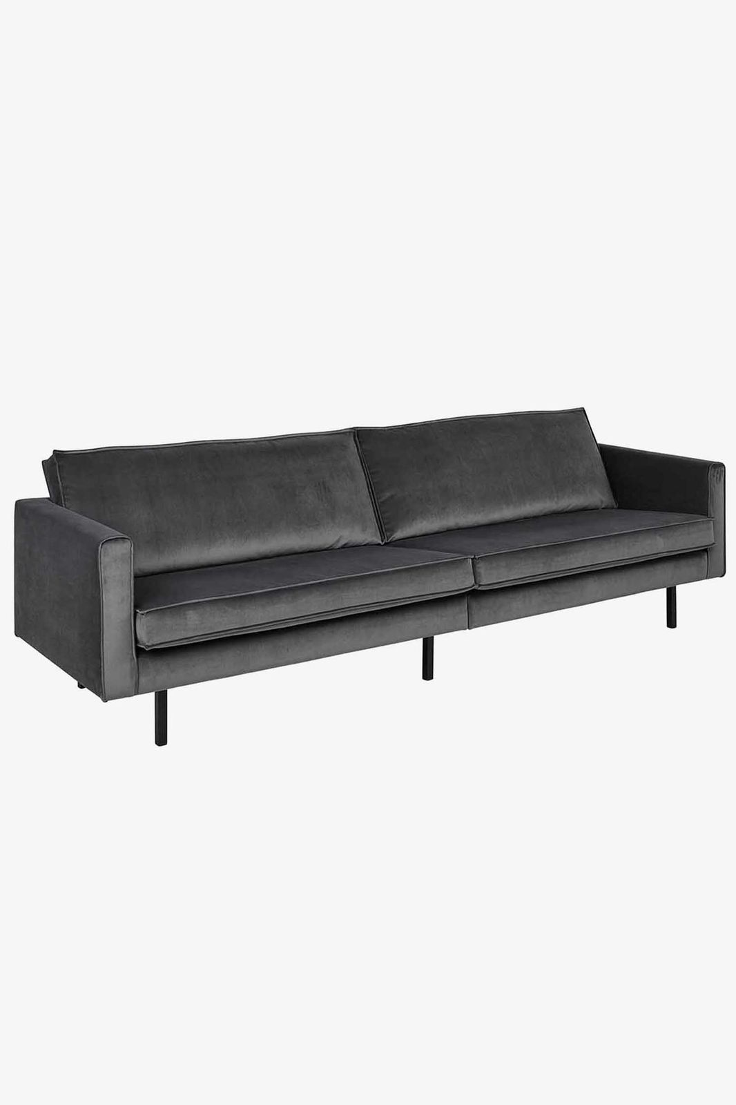 Amsterdam velvet bank 4-zits juke antraciet