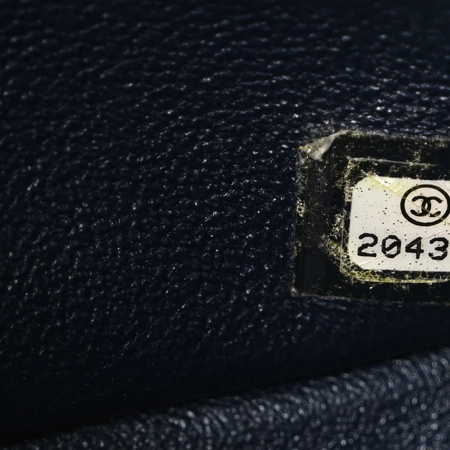 Lambskin Quilted Jumbo Double Flap Navy - Top Club