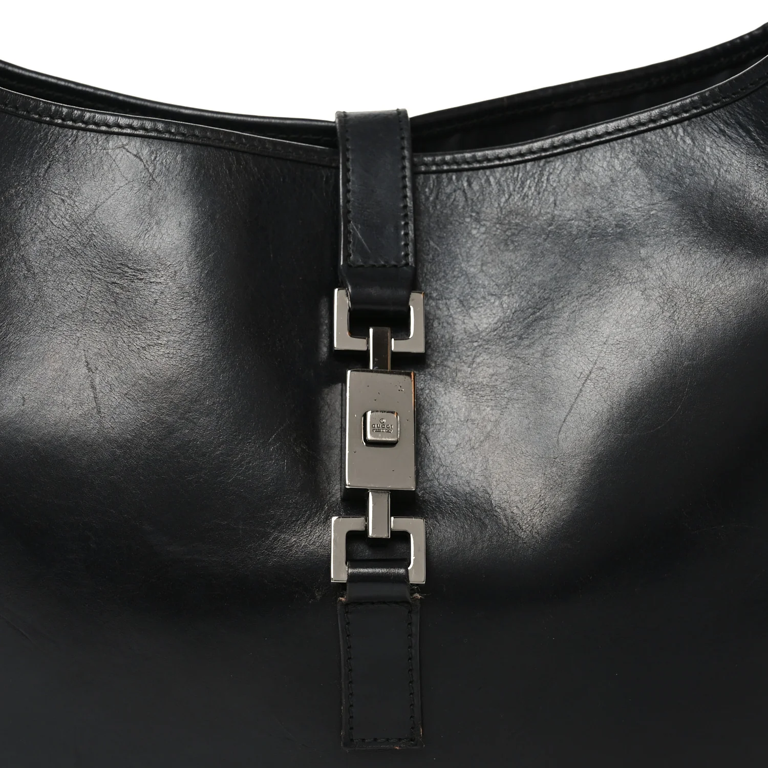 Calfskin Jackie O Hobo Black - Top Club