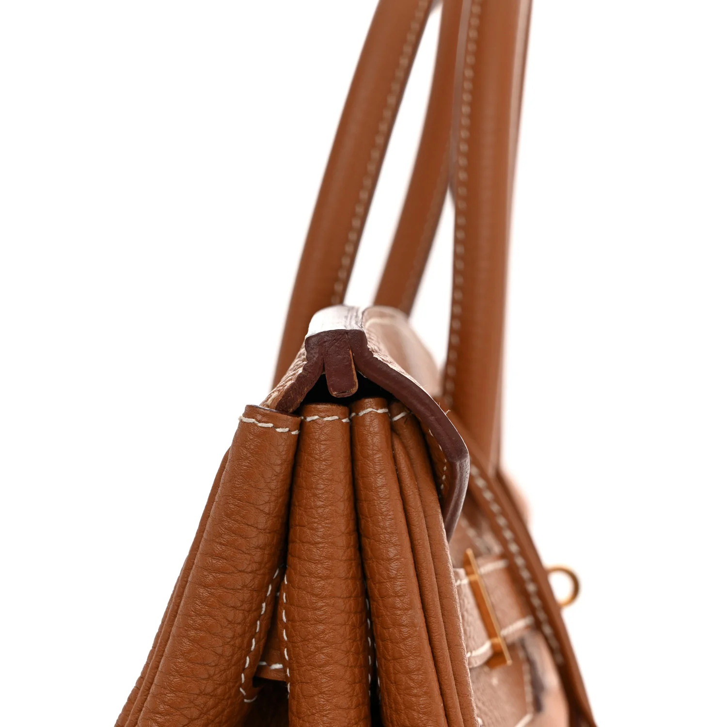 Taurillon Clemence Birkin 35 Gold - Top Club