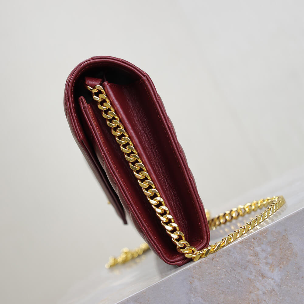YSL cassandre chain wallet in lambskin - Top Club