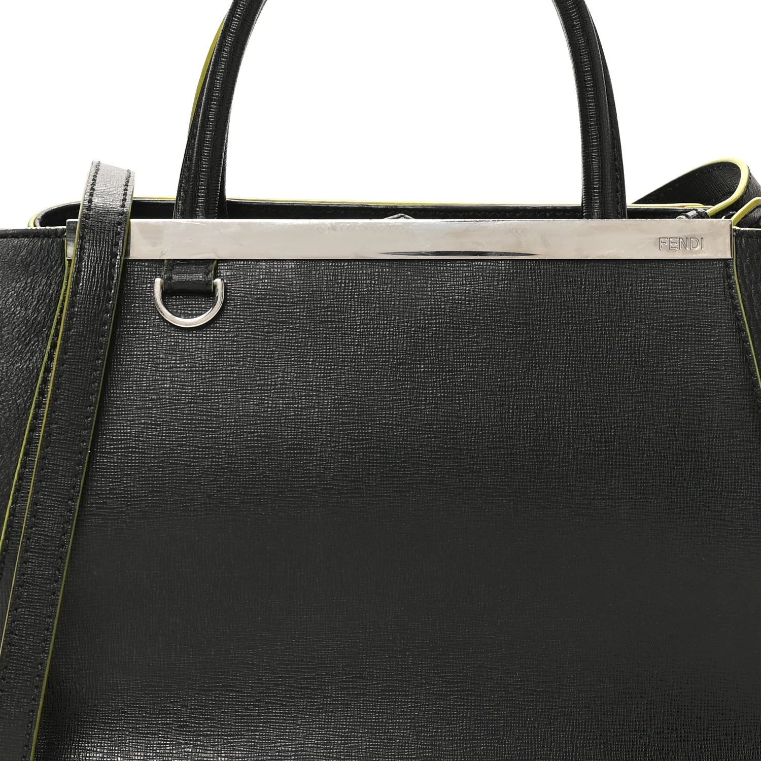 Vitello Elite Apple Charm Petite 2Jours Tote Black - Top Club