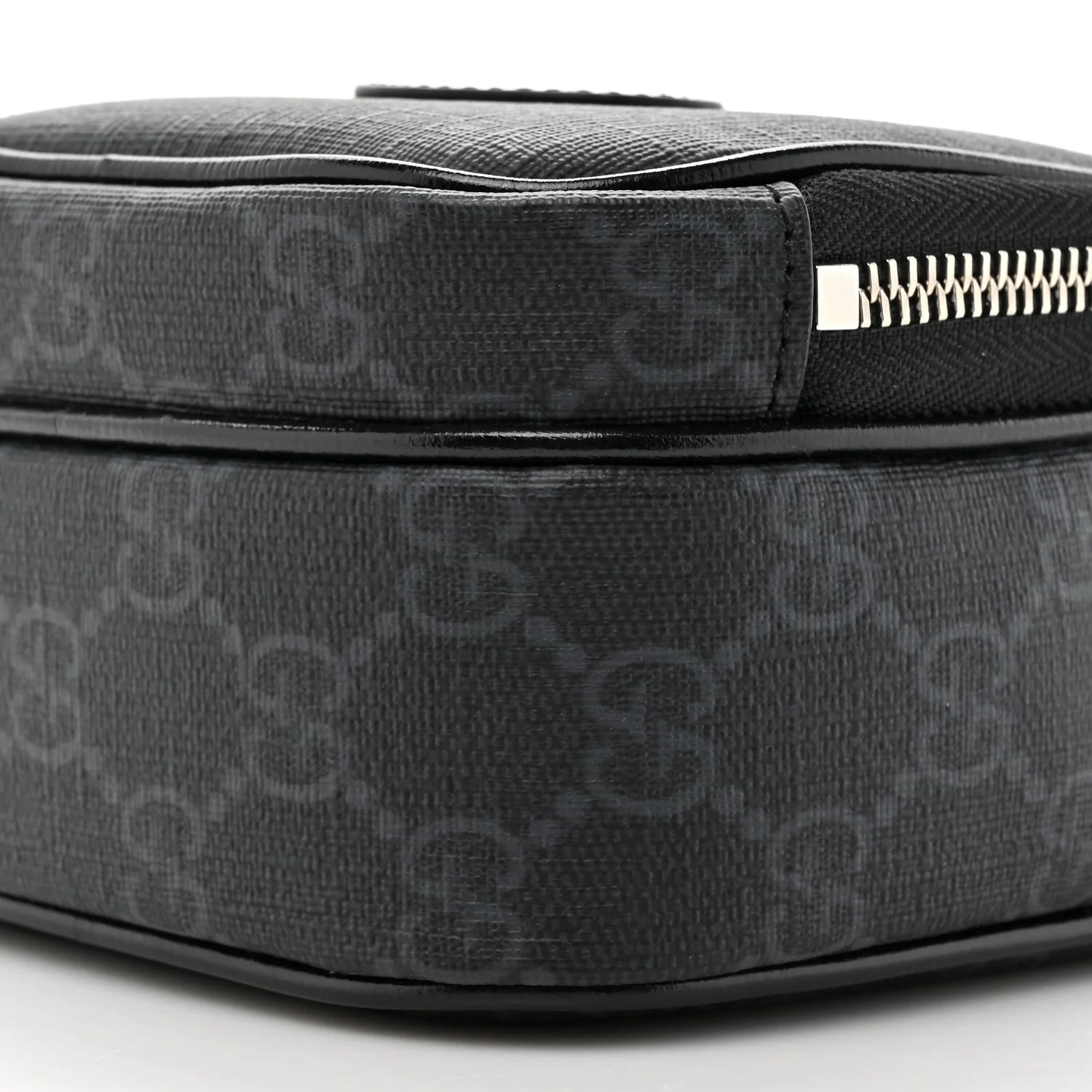 GG Supreme Monogram Azalea Calfskin Mini Retro Interlocking G Bag Black - Top Club