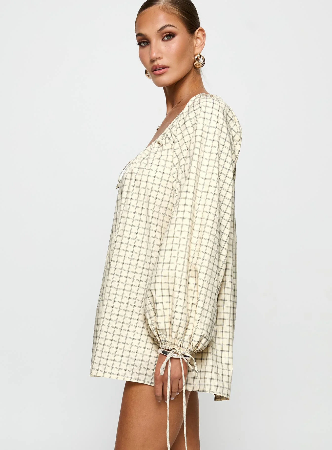 Preacher Playsuit White Check