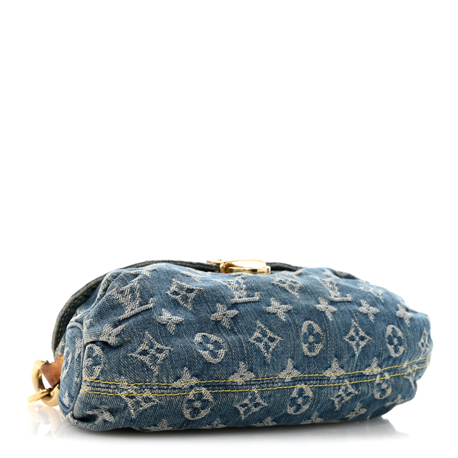 Monogram Denim Mini Pleaty Blue - Top Club