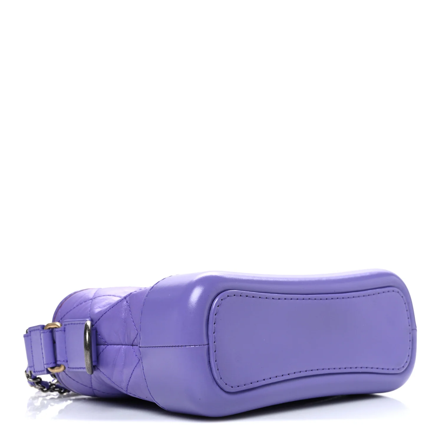 Aged Calfskin Quilted Small Gabrielle Hobo Purple - Top Club