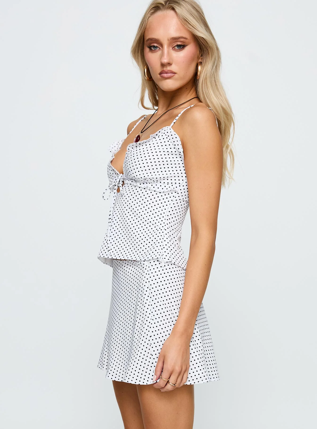 The Other Side Set White Polka