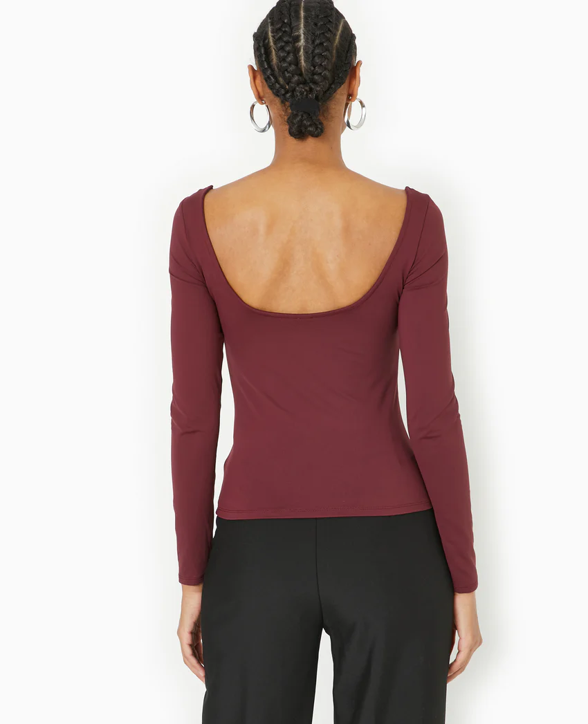 Pimkie Top manches longues encolure danseuse