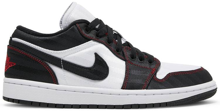 Wmns Air Jordan 1 Low SE Utility  White Black Red  DD9337-106 - Sneaker Replica Workshop