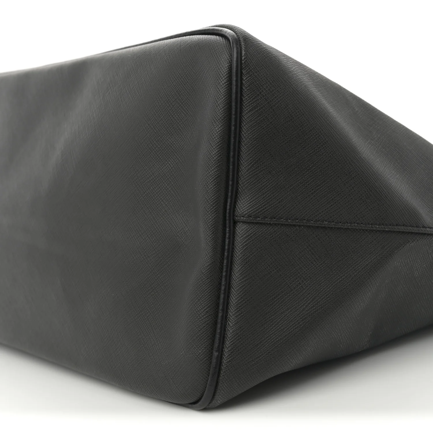 Textured Coated Canvas Bambi Print Large Antigona Tote Black - Top Club
