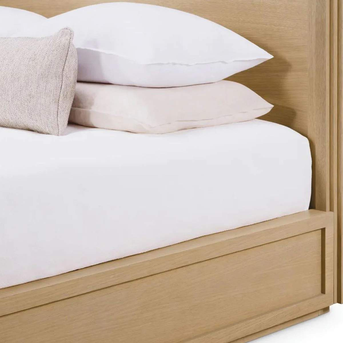 Luxury four-poster bed natural colors 228.5 cm - bedroom & hotel furniture