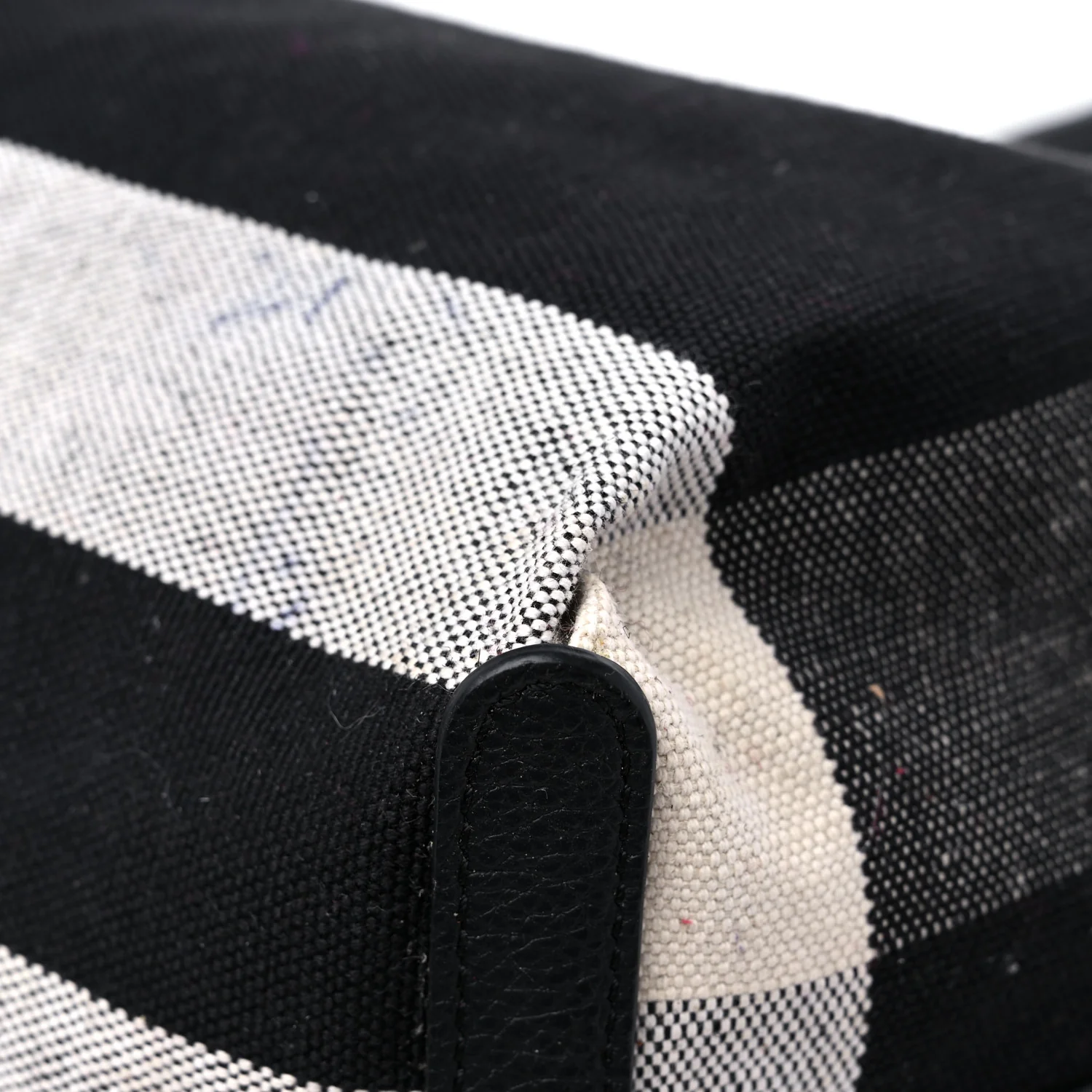 Coated Canvas Mega Check Medium Doodle Tote Black White - Top Club