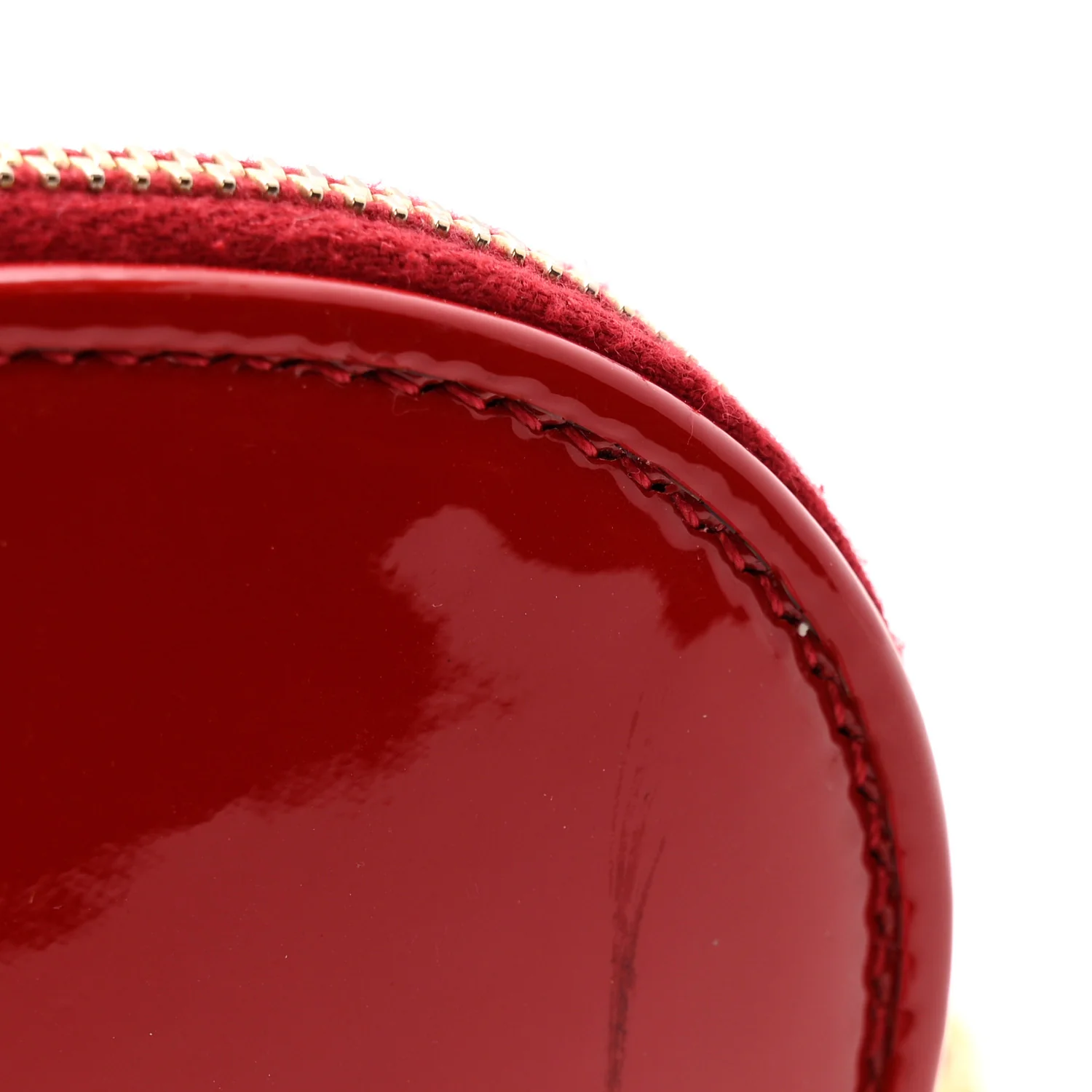 Patent Heart Monogram Crossbody Red - Top Club