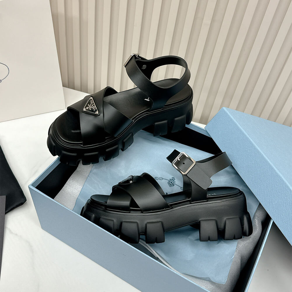PRADA Monolith rubber sandals - Top Club