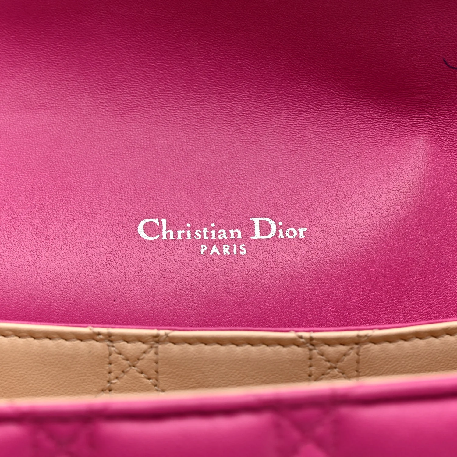 Lambskin Cannage Large Miss Dior Flap Sorbet - Top Club