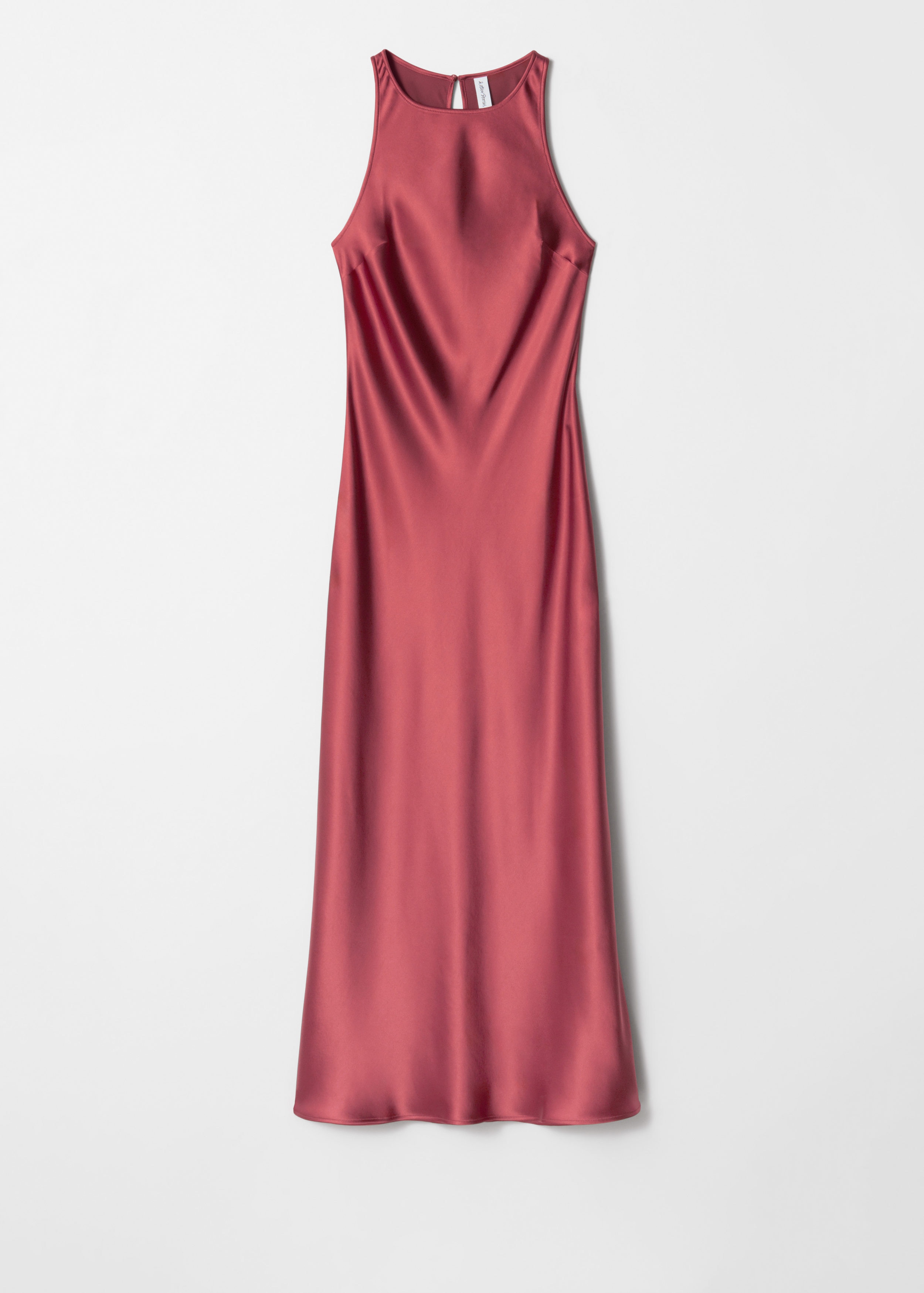 & Other Stories SLEEVELESS SATIN MIDI DRESS