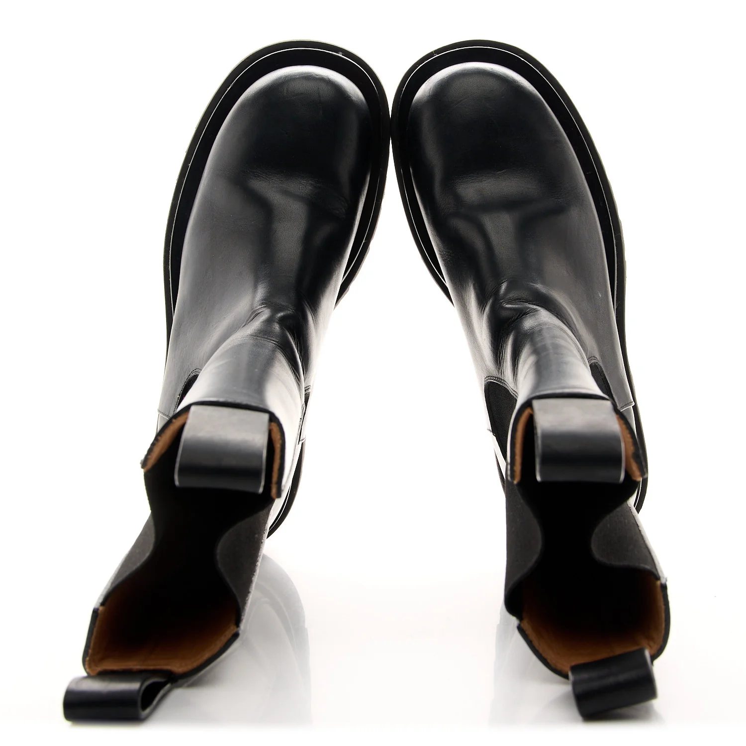 Calfskin The Lug Chelsea 55mm Boots 38 Black - Top Club