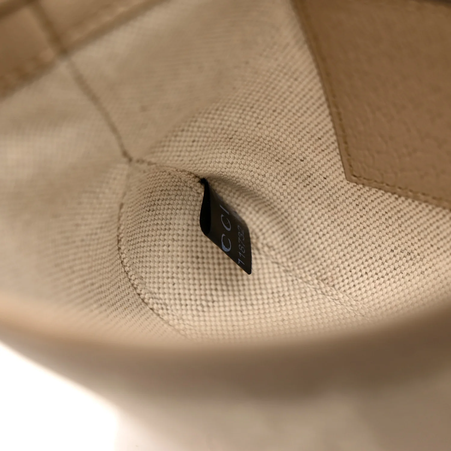 GG Supreme Monogram Textured Dollar Calfskin Mini Jackie 1961 Hobo Beige Mystic White Oatmeal - Top Club