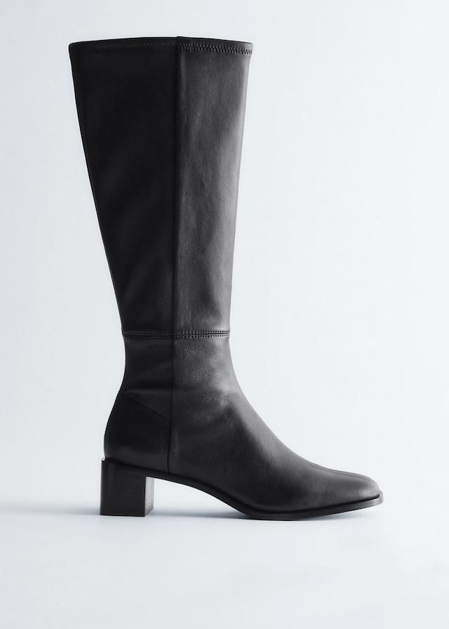 & Other Stories KNEE-HIGH NAPPA SOCK BOOTS