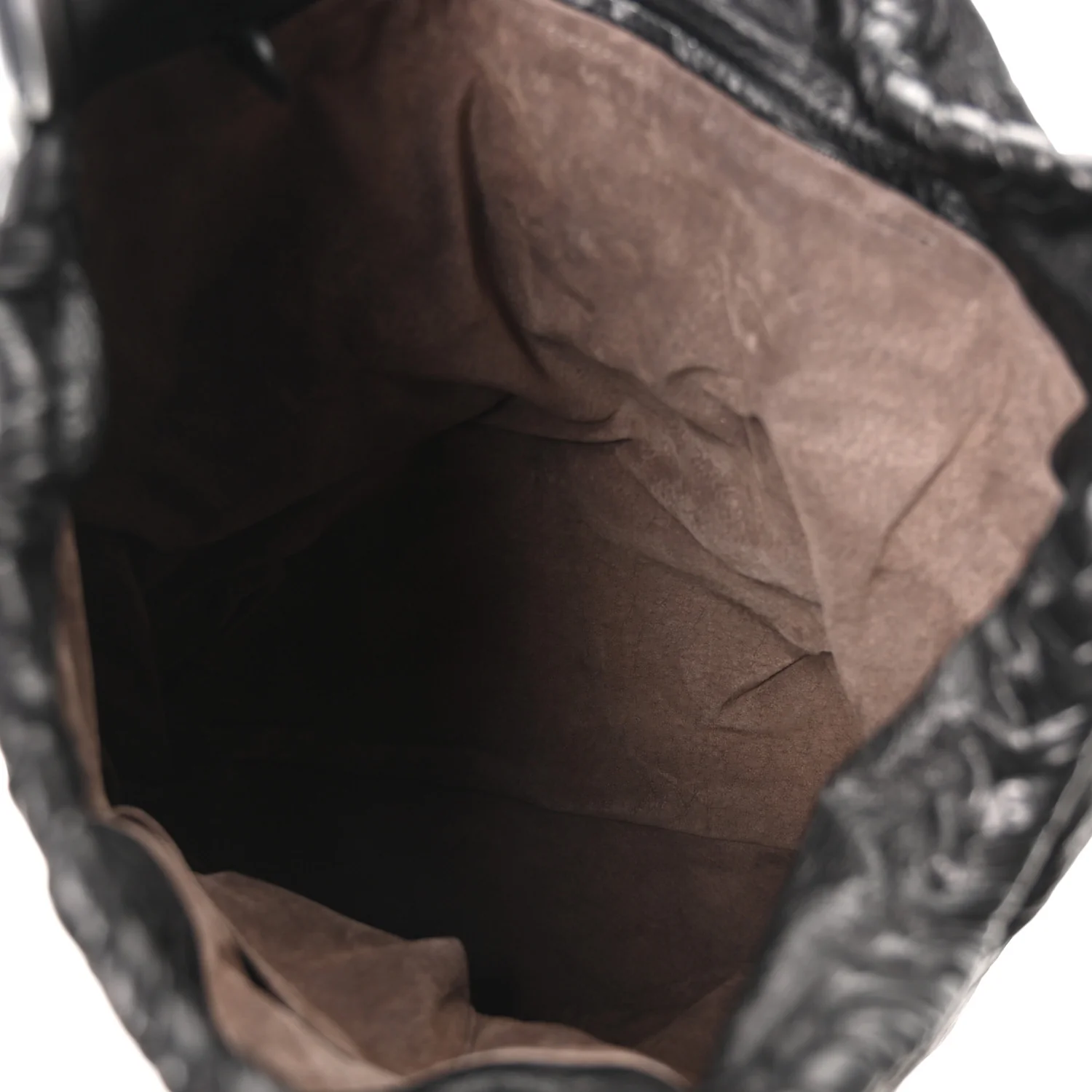 Grained Lambskin Intrecciato Large Shoulder Bag Black - Top Club