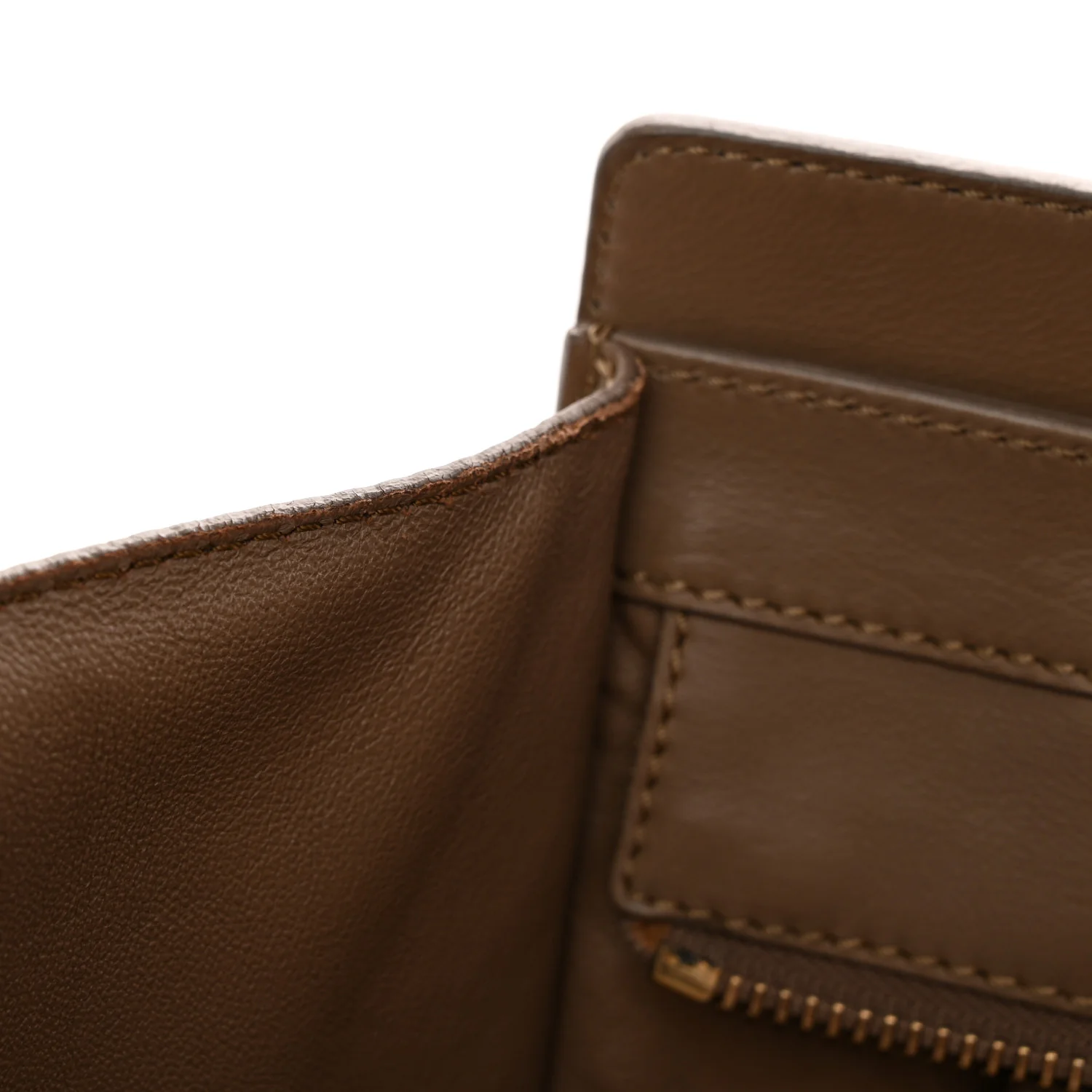 Smooth Calfskin Mini Luggage Camel - Top Club