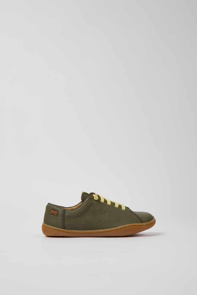 Peu Green Leather Shoes for Children