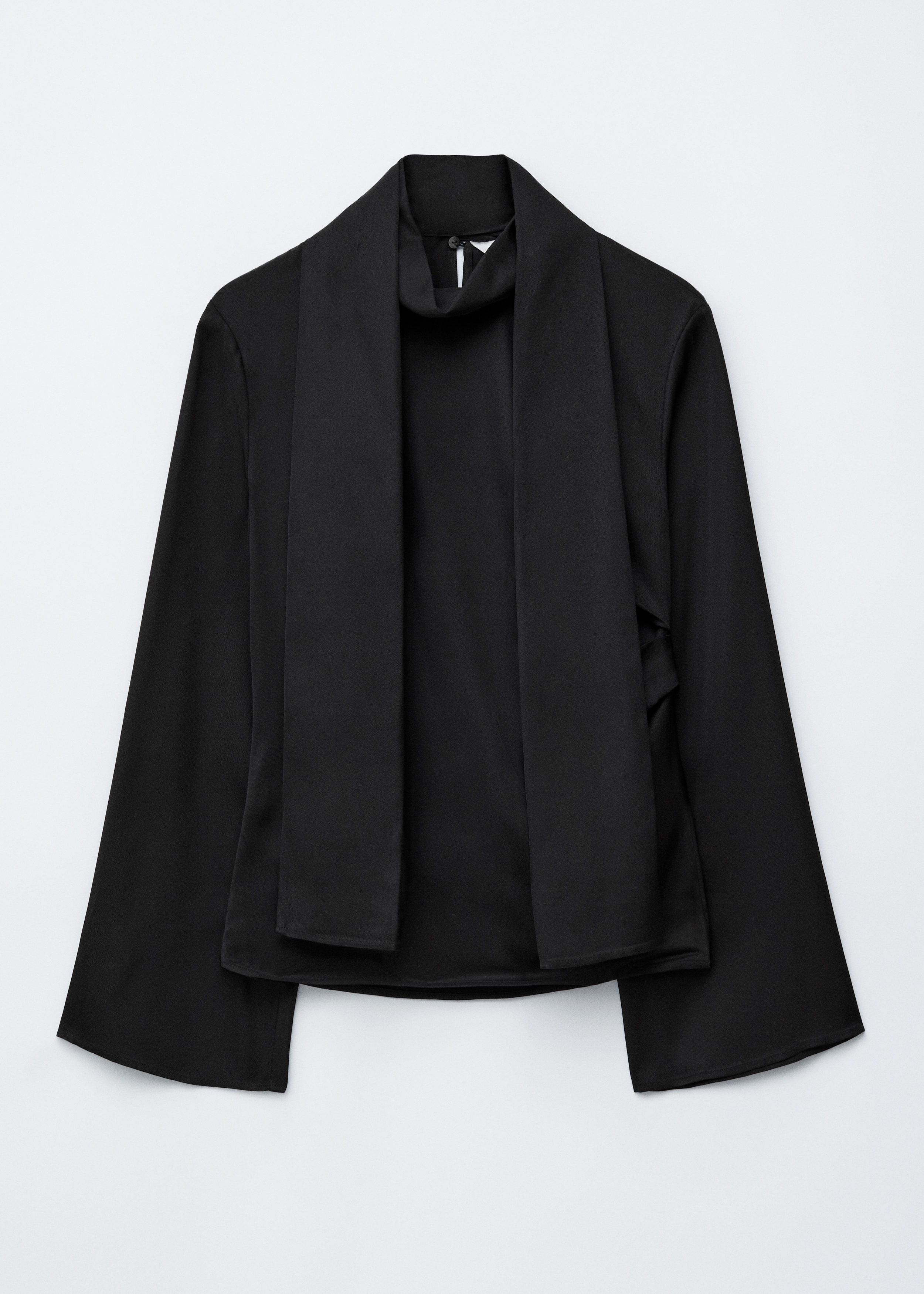 & Other Stories SCARF-DETAIL SATIN BLOUSE