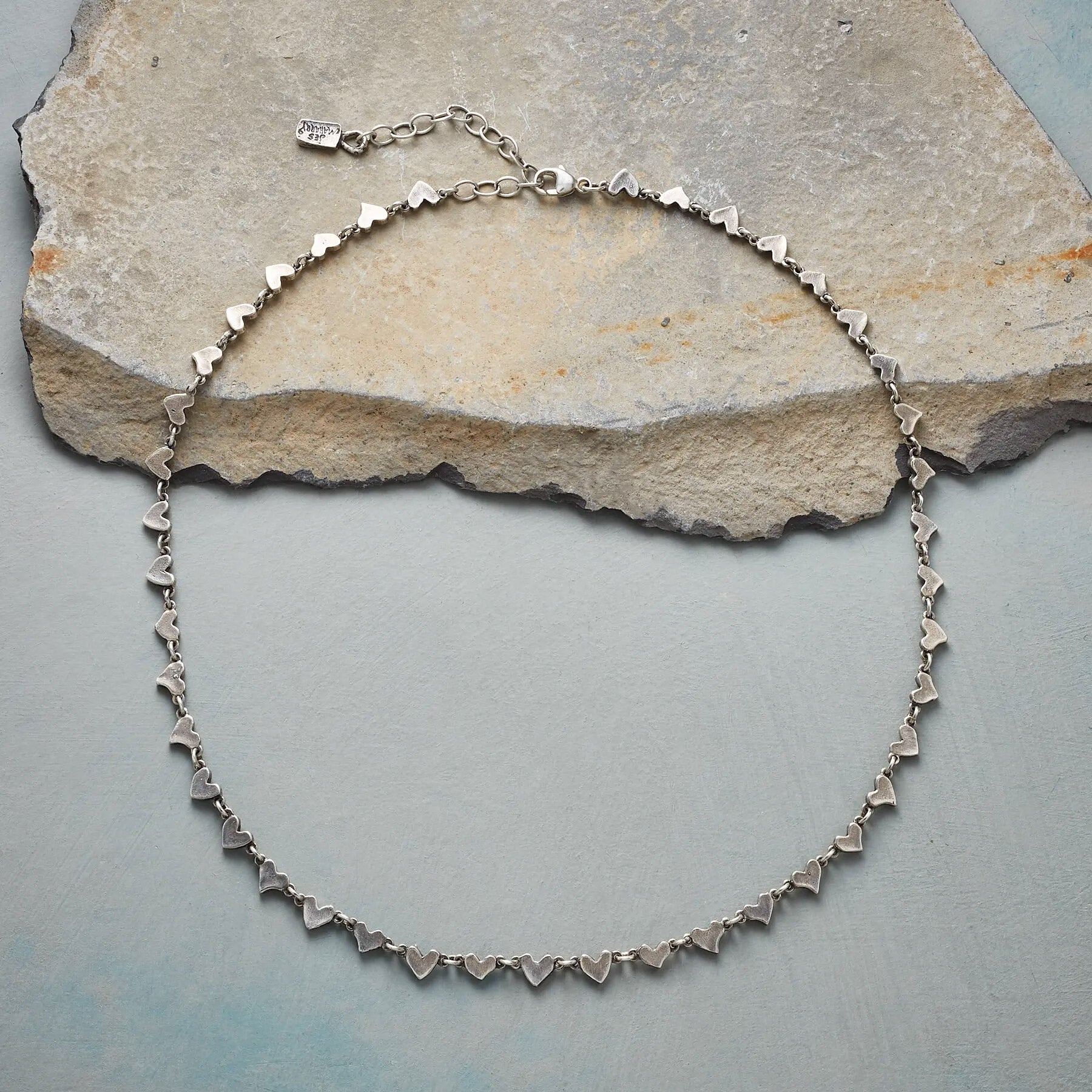 Sterling Chain Of Hearts Necklace - Sundance Living
