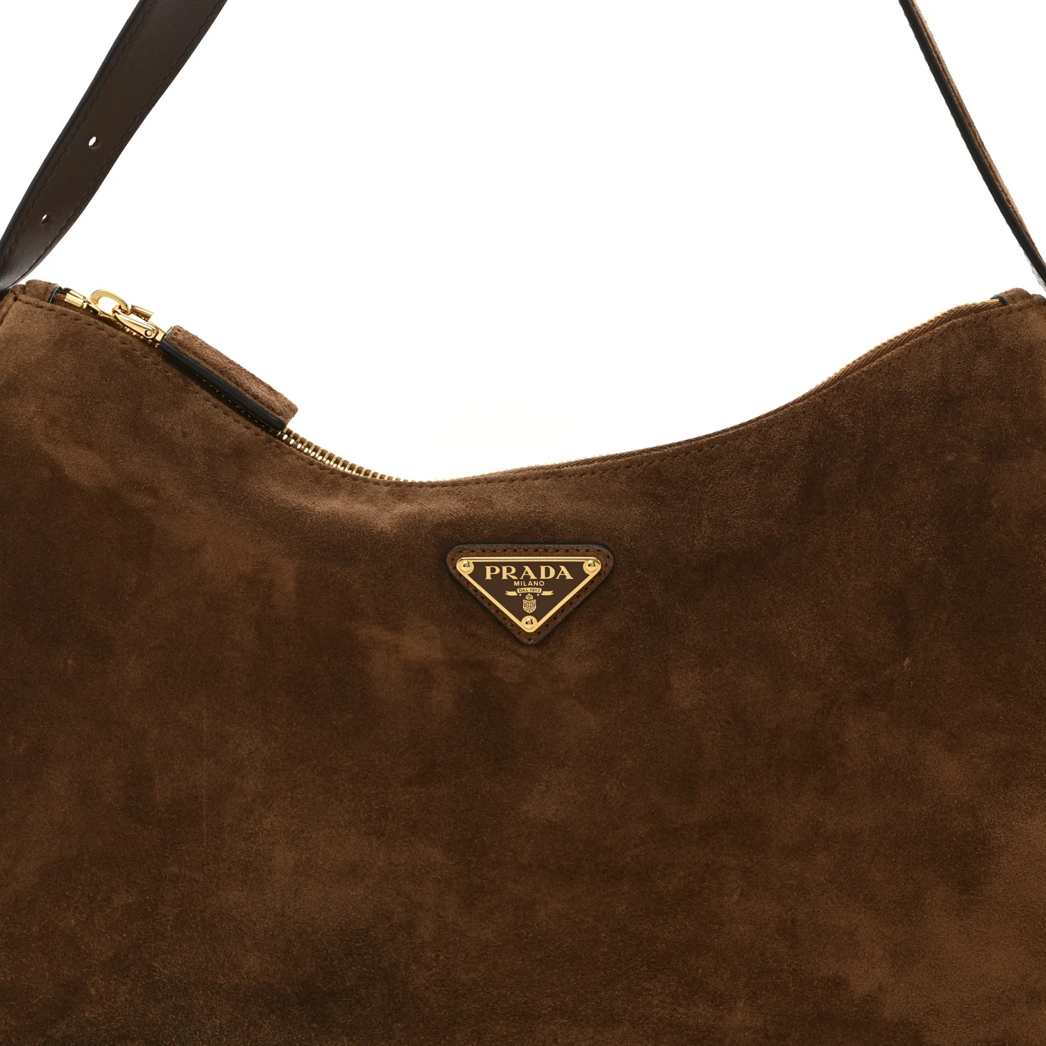 Scamosciato Suede Large Aimee Shoulder Bag Cacao - Top Club