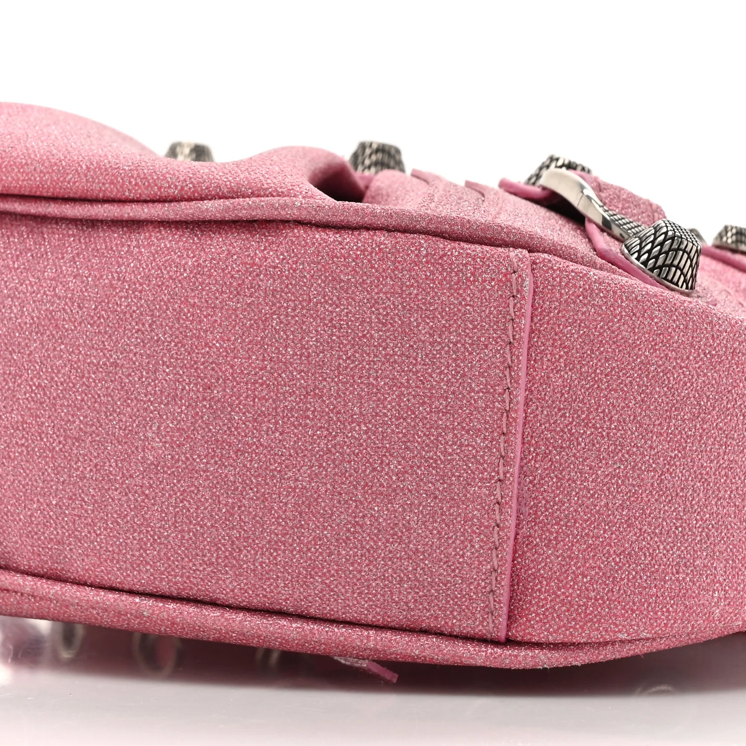 Sparkling Fabric Le Cagole Shoulder Bag XS Sweet Pink - Top Club