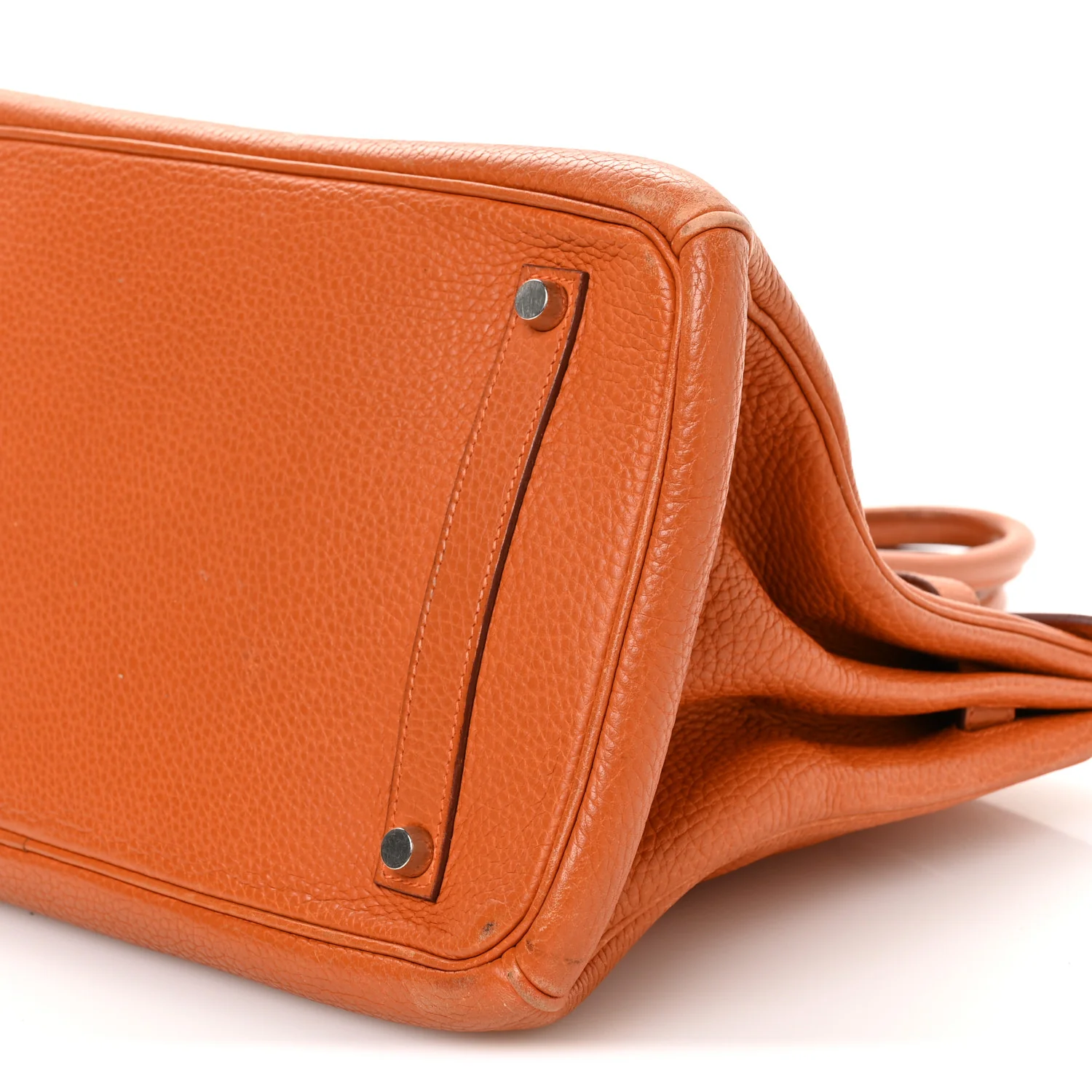 Taurillon Clemence Birkin 35 Orange - Top Club