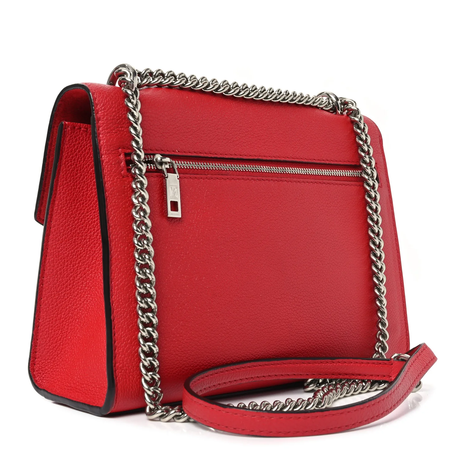 Soft Calfskin My Lockme Chain Bag BB Poppy - Top Club