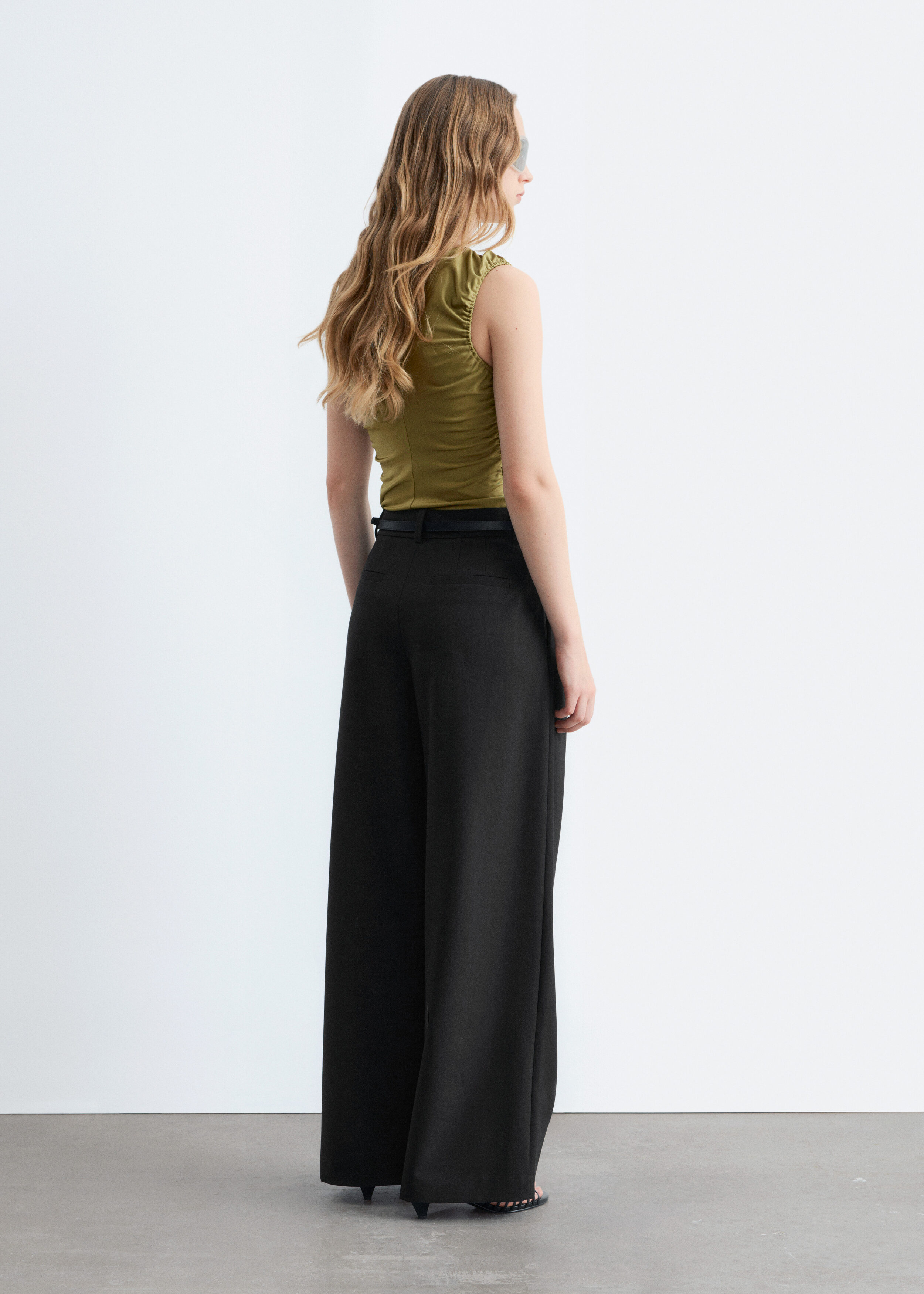 & Other Stories WOOL-BLEND TAILORED TROUSERS