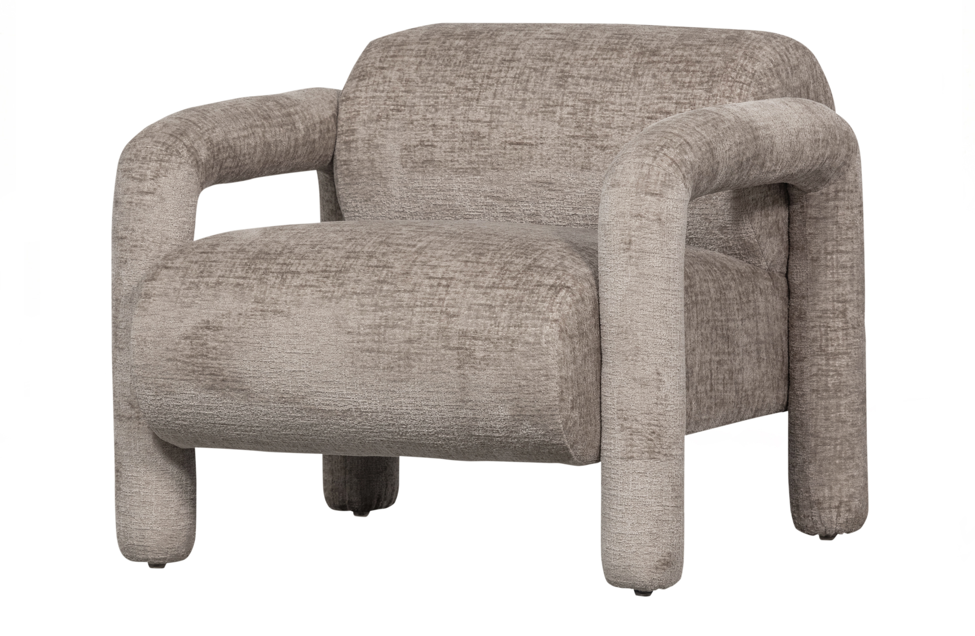 WOOOD Exclusive fauteuil Lenny Fauteuil Lenny in grove textuur Zand