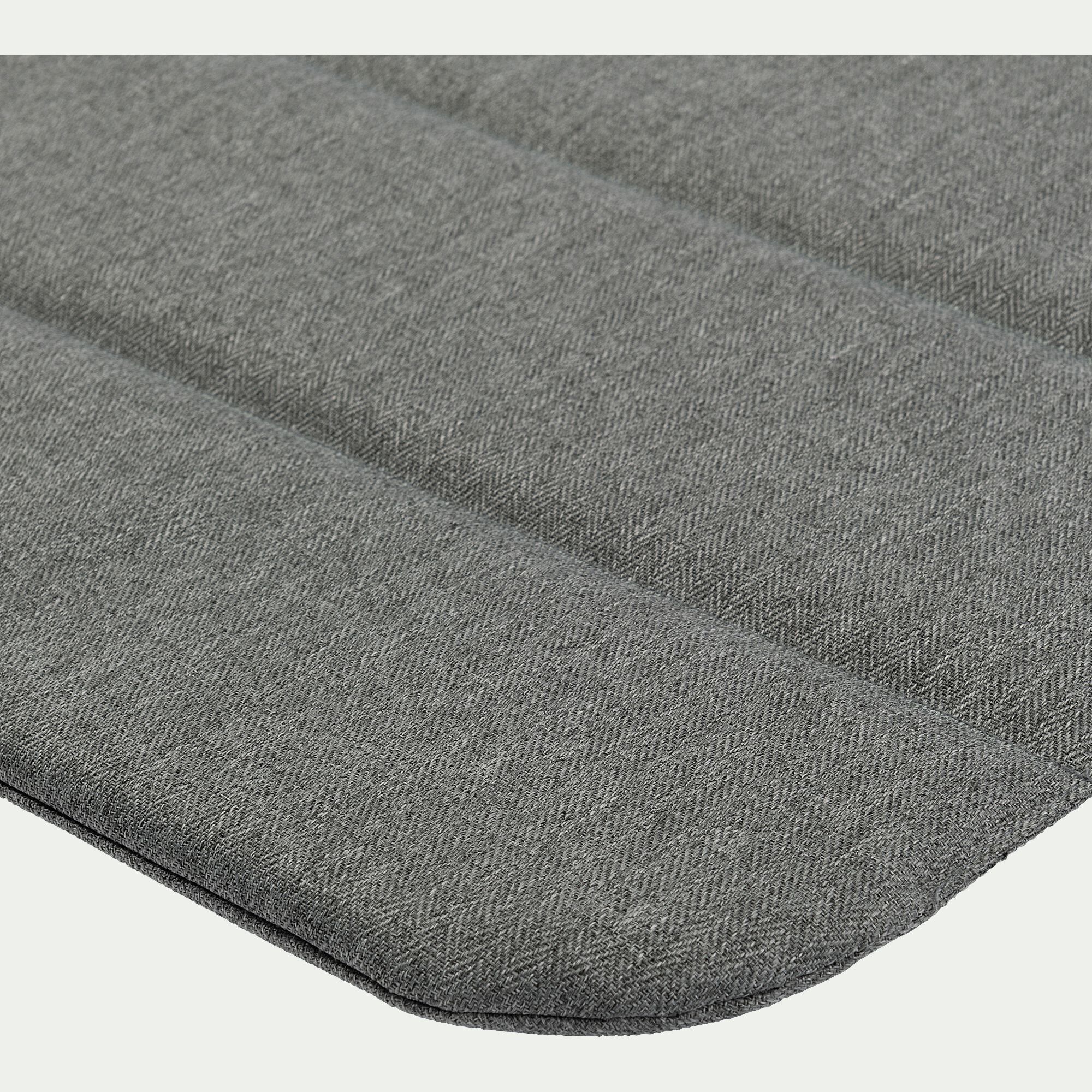 KIKO - Galette de chaise indoor & outdoor en tissu déperlant - gris brorie