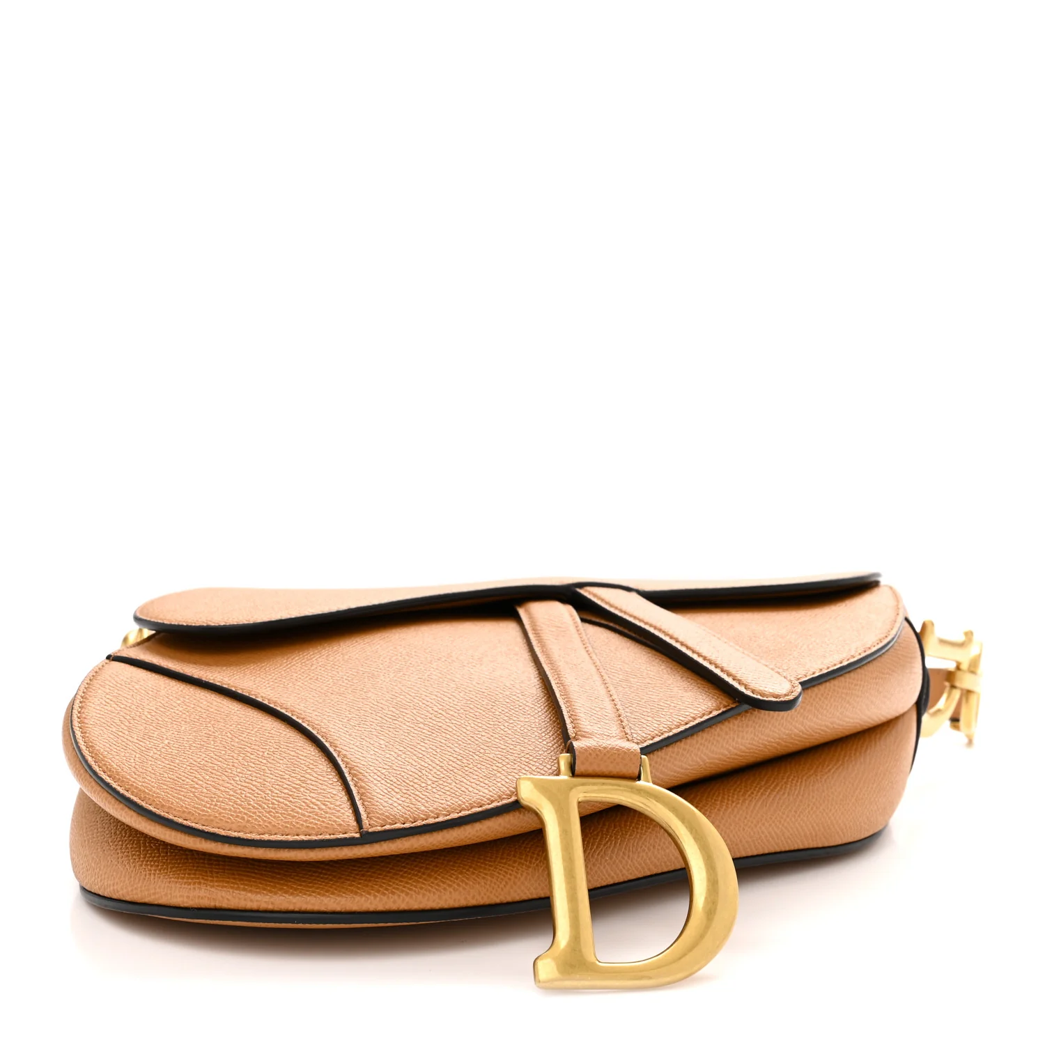 Grained Calfskin Saddle Bag Camello - Top Club
