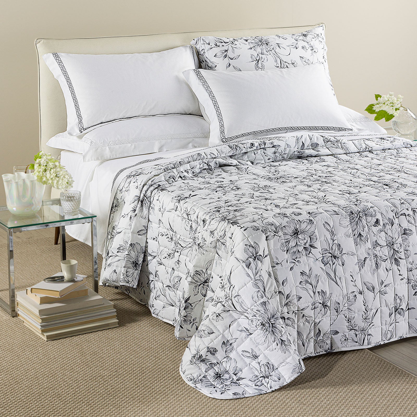 Copriletto Trapuntato In Raso Di Cotone Tea Matrimoniale Unica Dreaming