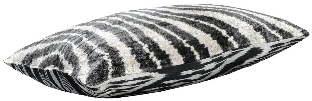 Luxury cushion black / white 60 x 40 cm - living room decoration accessories