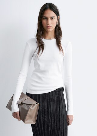& Other Stories RIBBED LONG-SLEEVE TOP