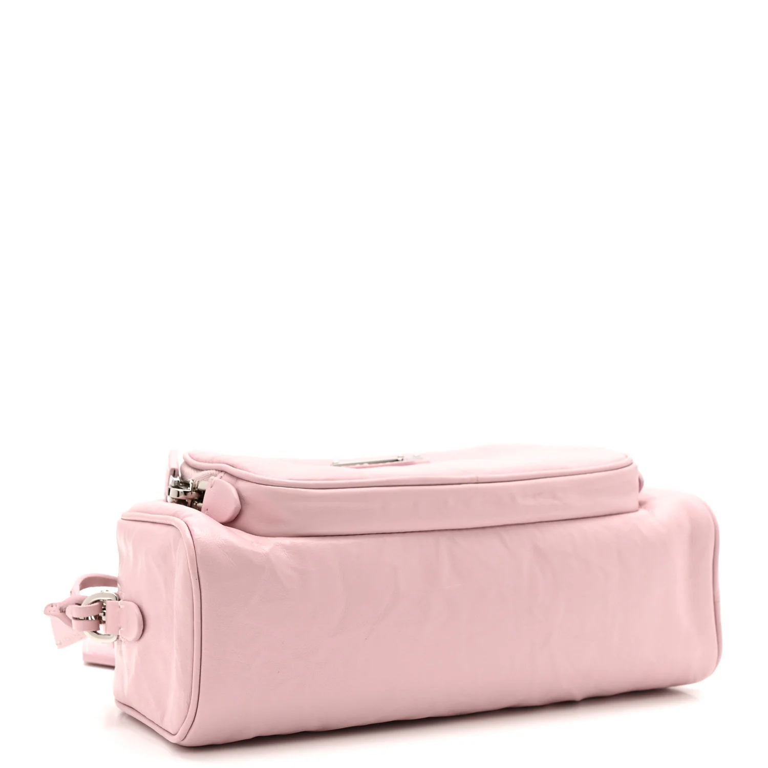 Nappa Antique Multi-Pocket Shoulder Bag Alabastro - Top Club