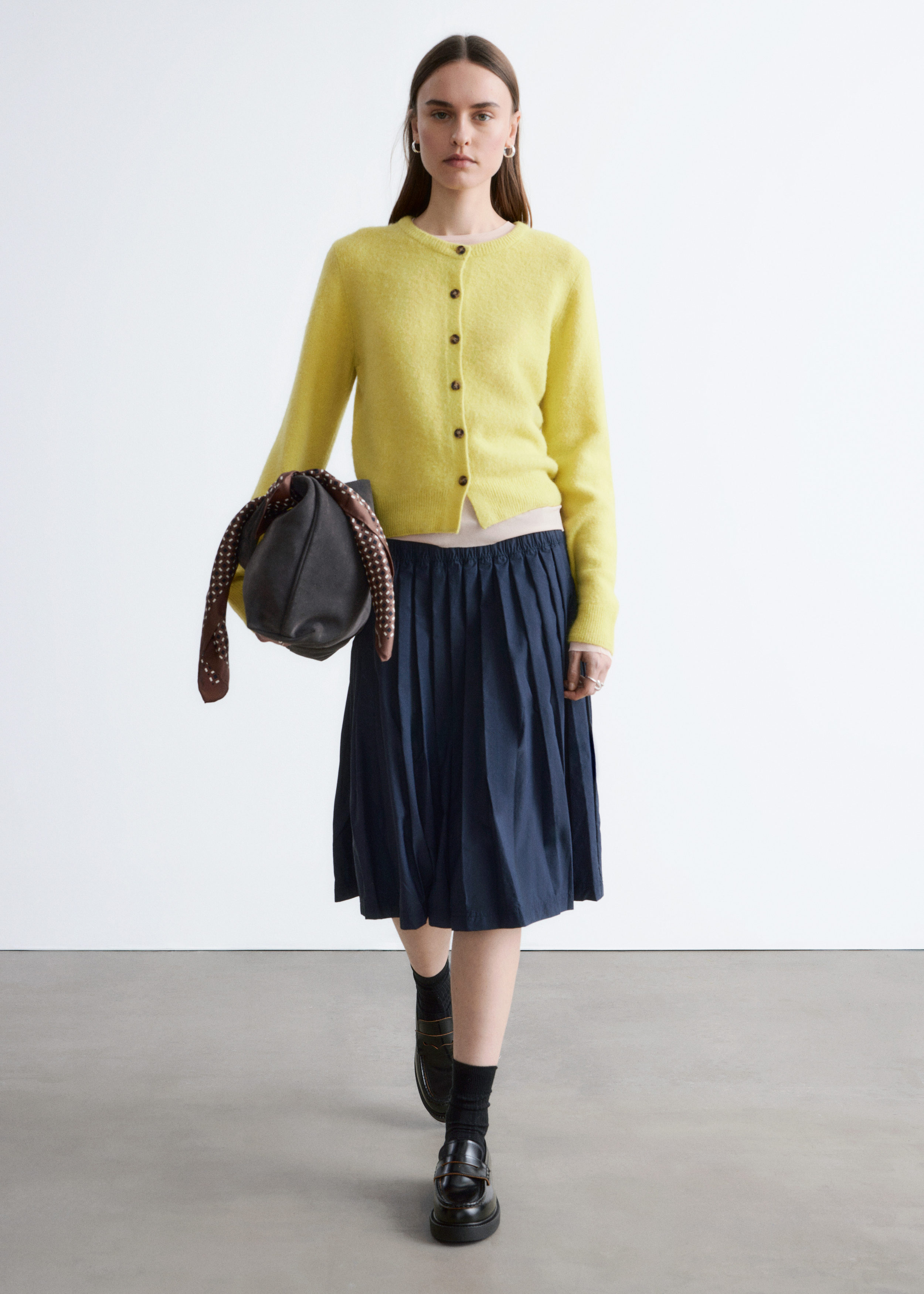 & Other Stories PLEATED MIDI SKIRT