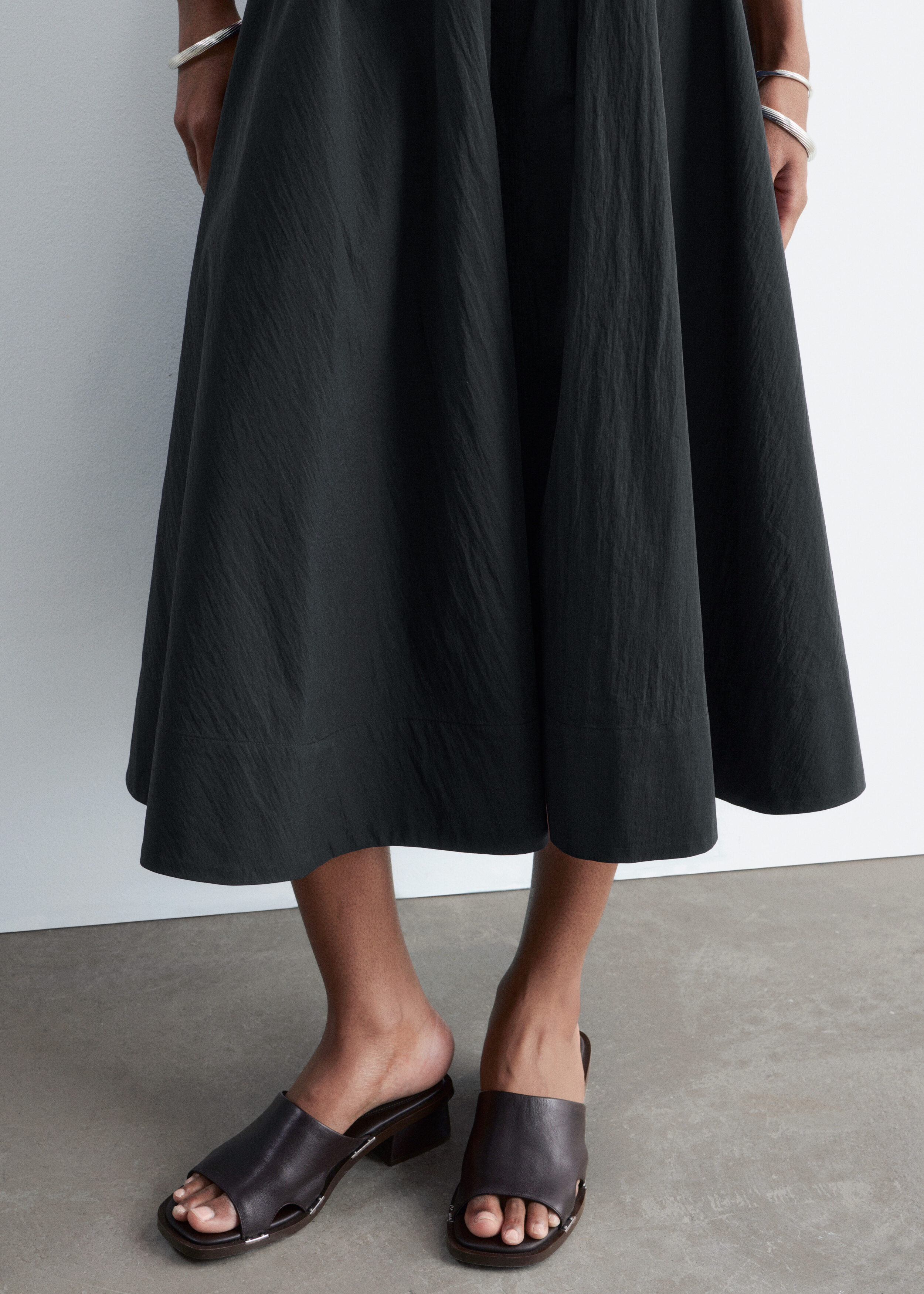 & Other Stories GATHERED A-LINE MAXI SKIRT