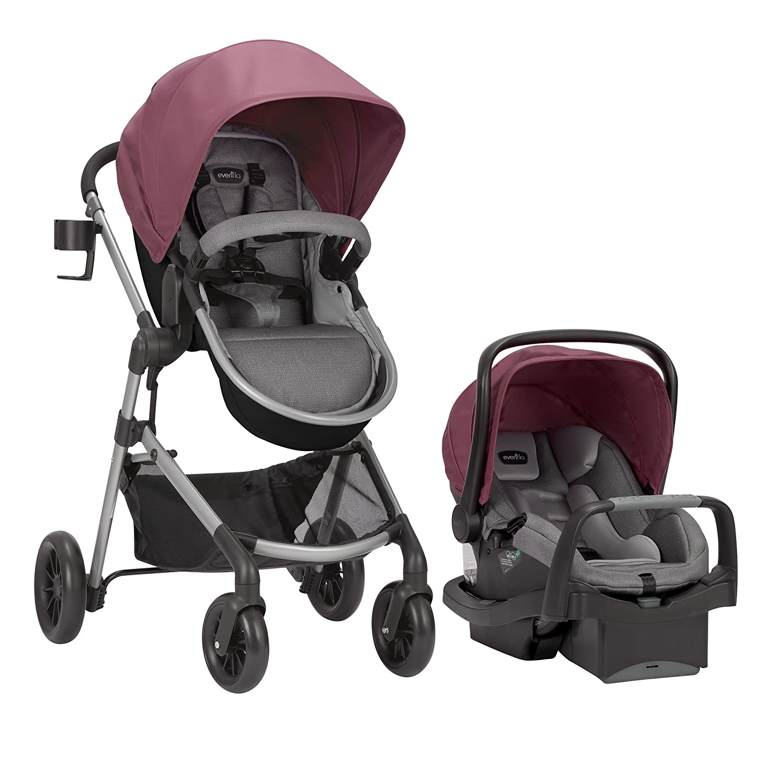 Evenflo Pivot Modular Travel System with SafeMax Car Seat