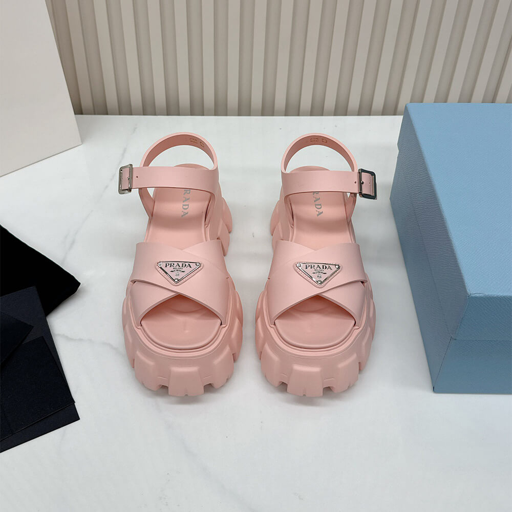 PRADA Monolith rubber sandals - Top Club