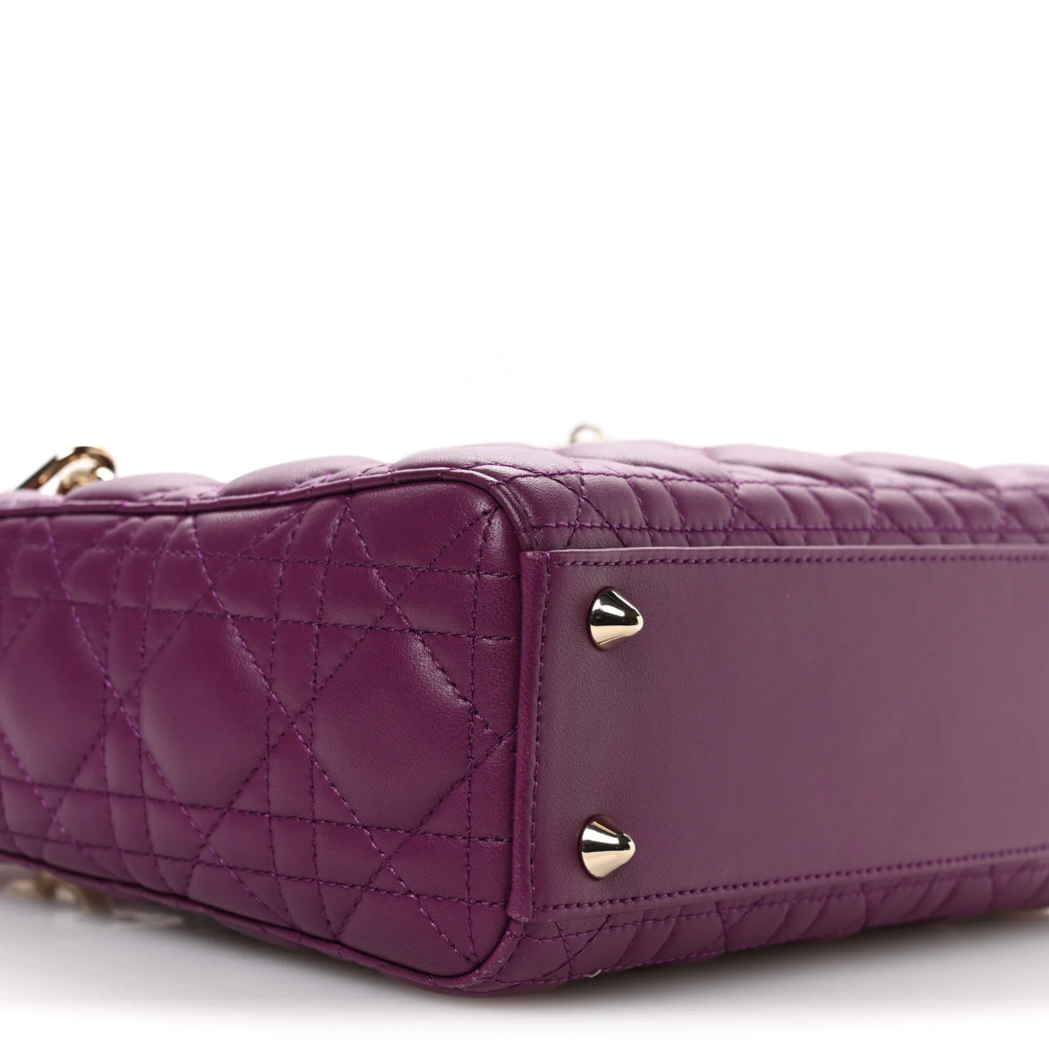 Lambskin Cannage Small My ABCDior Lady Dior Purple - Top Club