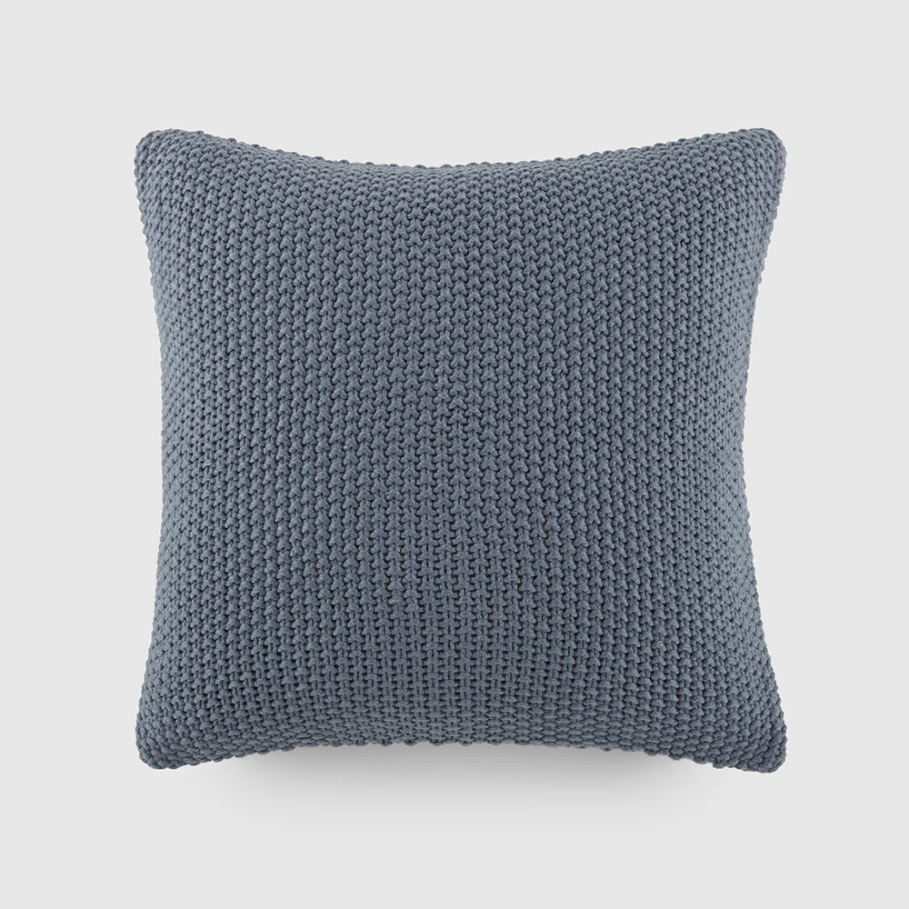Seed Stitch Knit Throw Pillow
